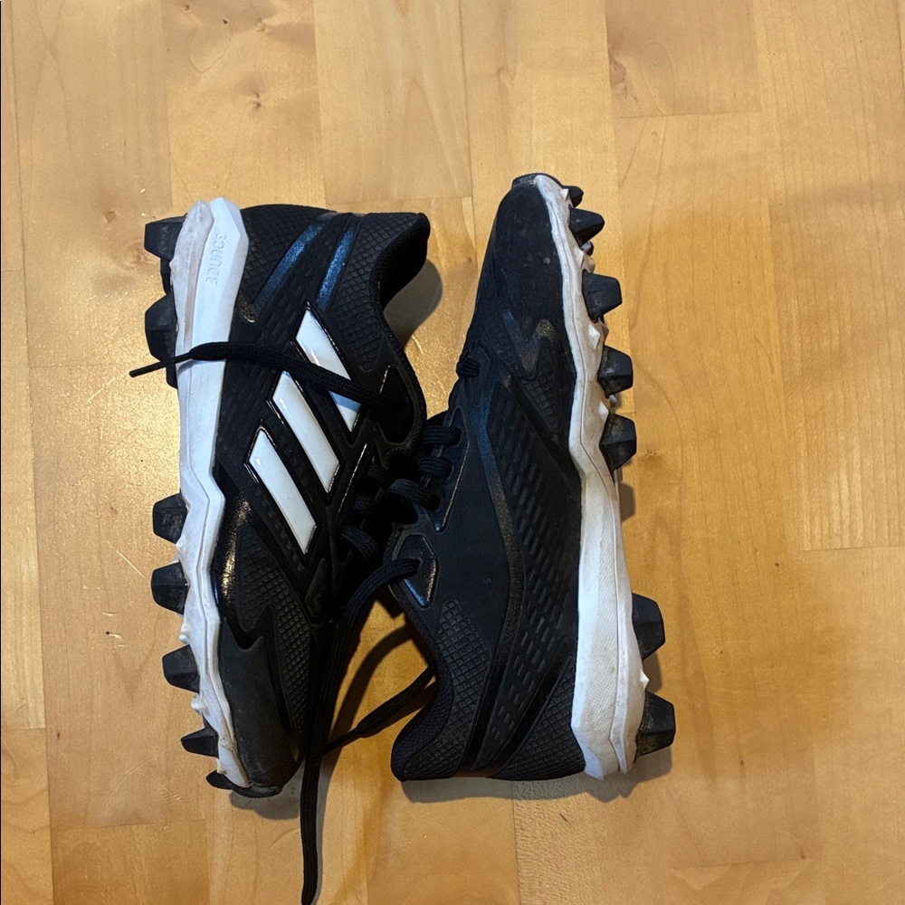 adidas Black and White Youth Cleats